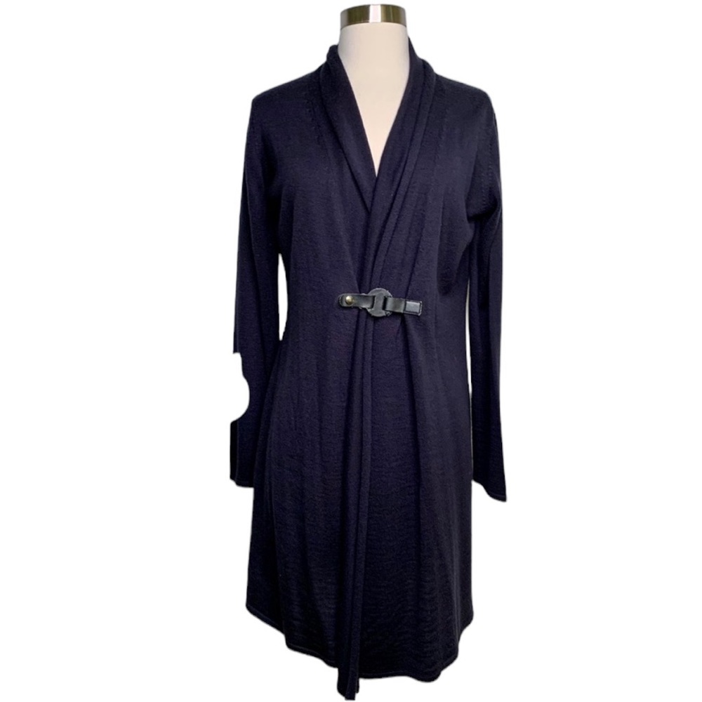 Alison Sheri Navy Lightweight Duster